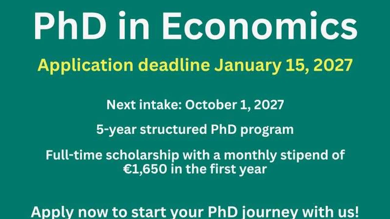 برنامج دكتوراه الاقتصاد في DIW Berlin لعام 2027: تمويل كامل لخمس سنوات في برلين